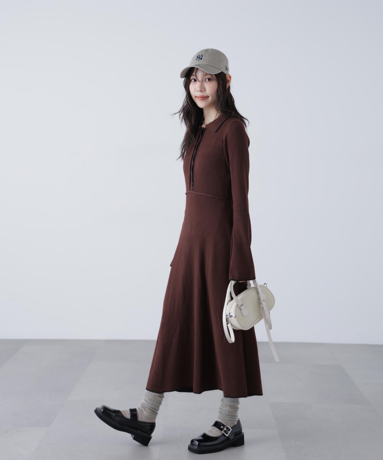 ポロニットワンピース