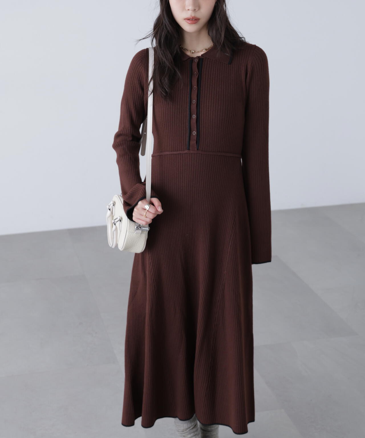 ポロニットワンピース