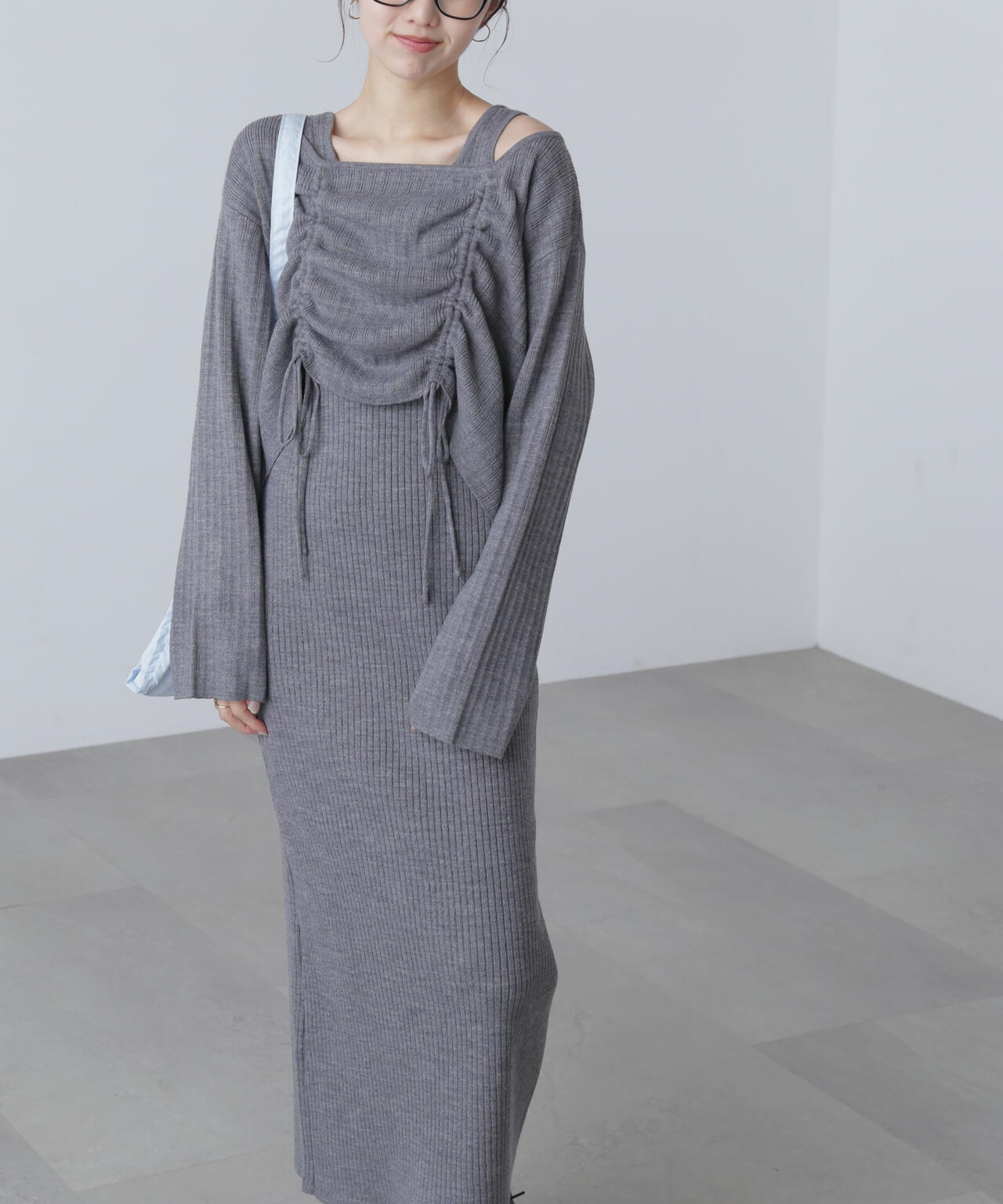 ドロストリブニットセットアップ