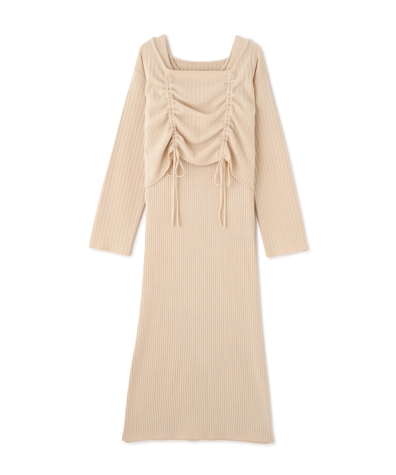 ドロストリブニットセットアップ