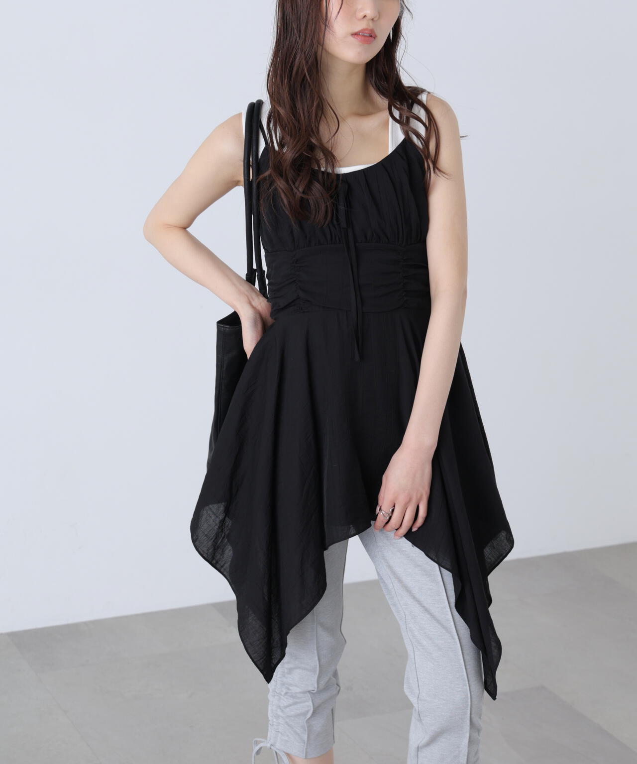 【オフベースドット 追加生産予約】イレヘムチュニックキャミワンピース