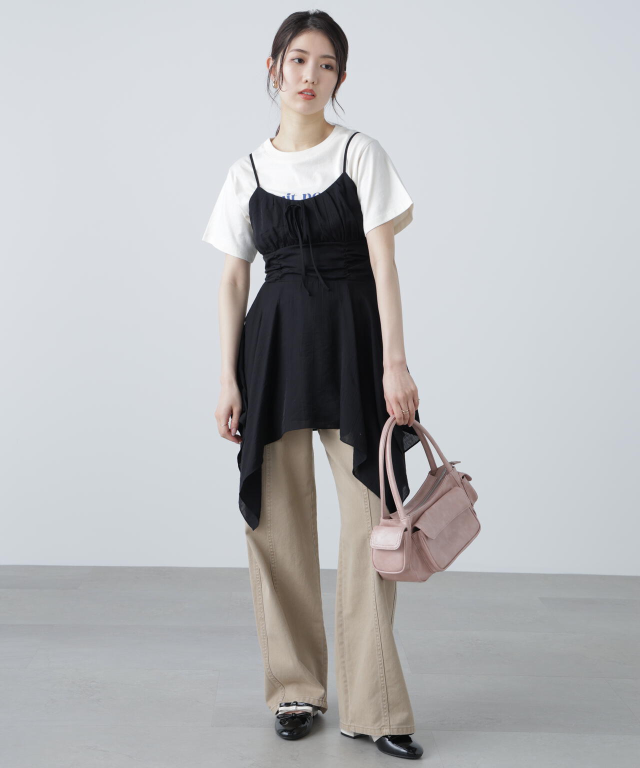 【オフベースドット 追加生産予約】イレヘムチュニックキャミワンピース