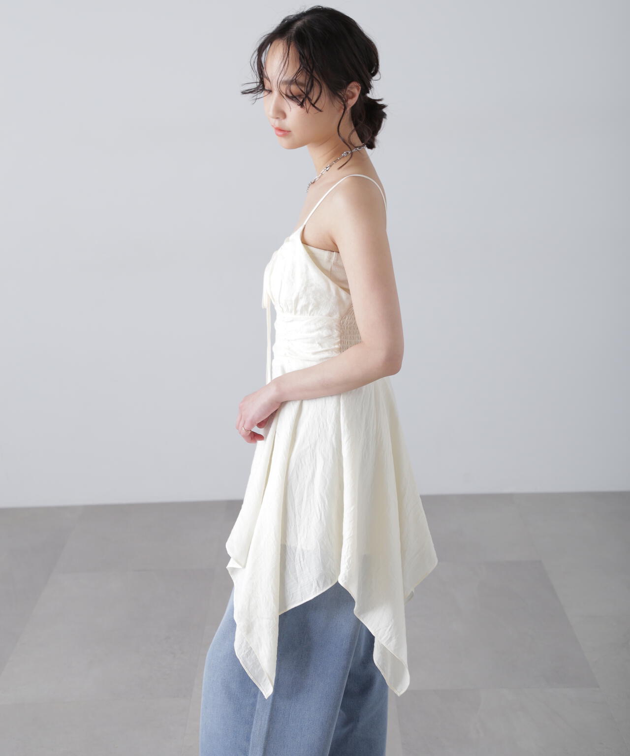 【オフベースドット 追加生産予約】イレヘムチュニックキャミワンピース