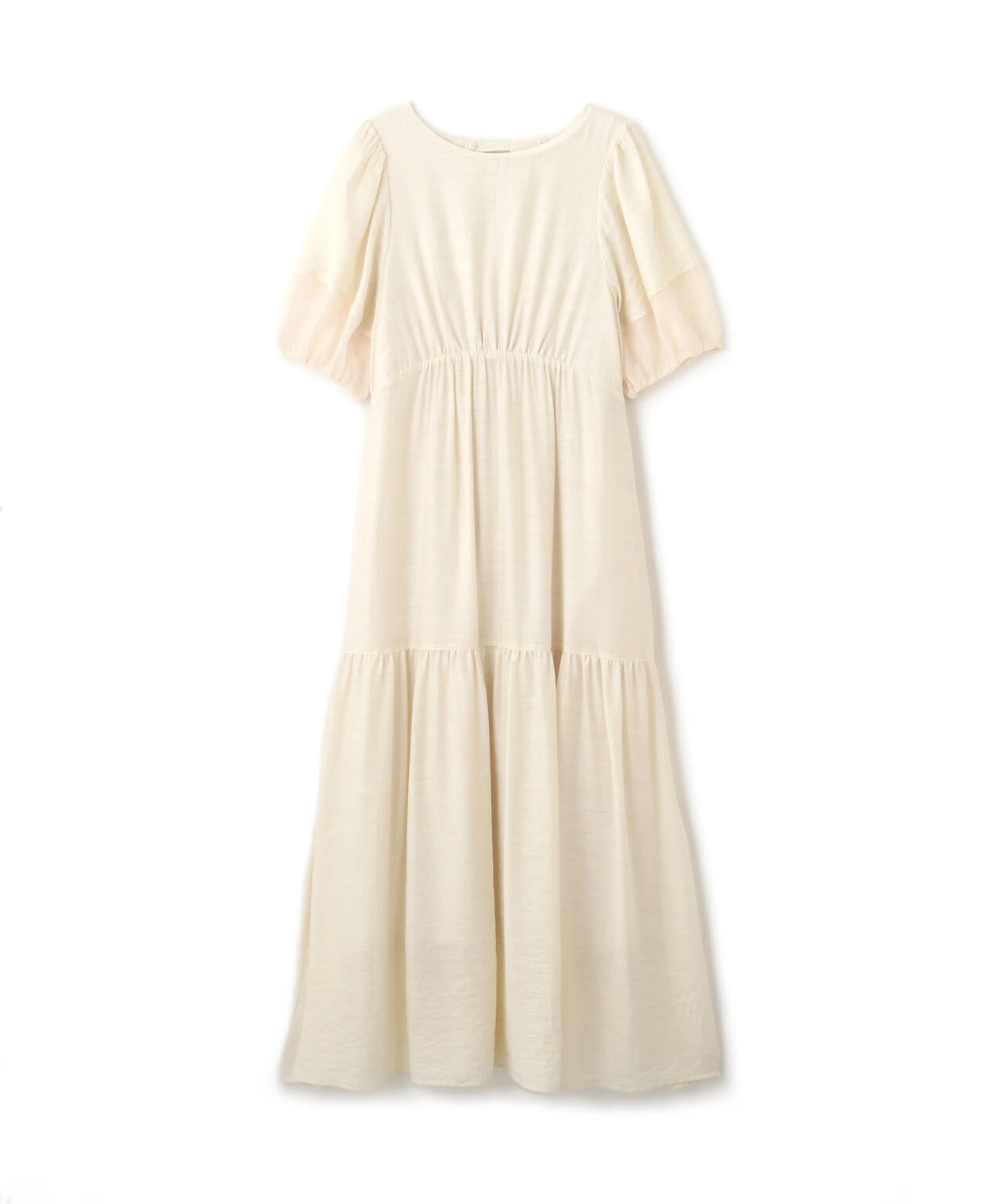 ランタンスリーブバックリボンワンピース