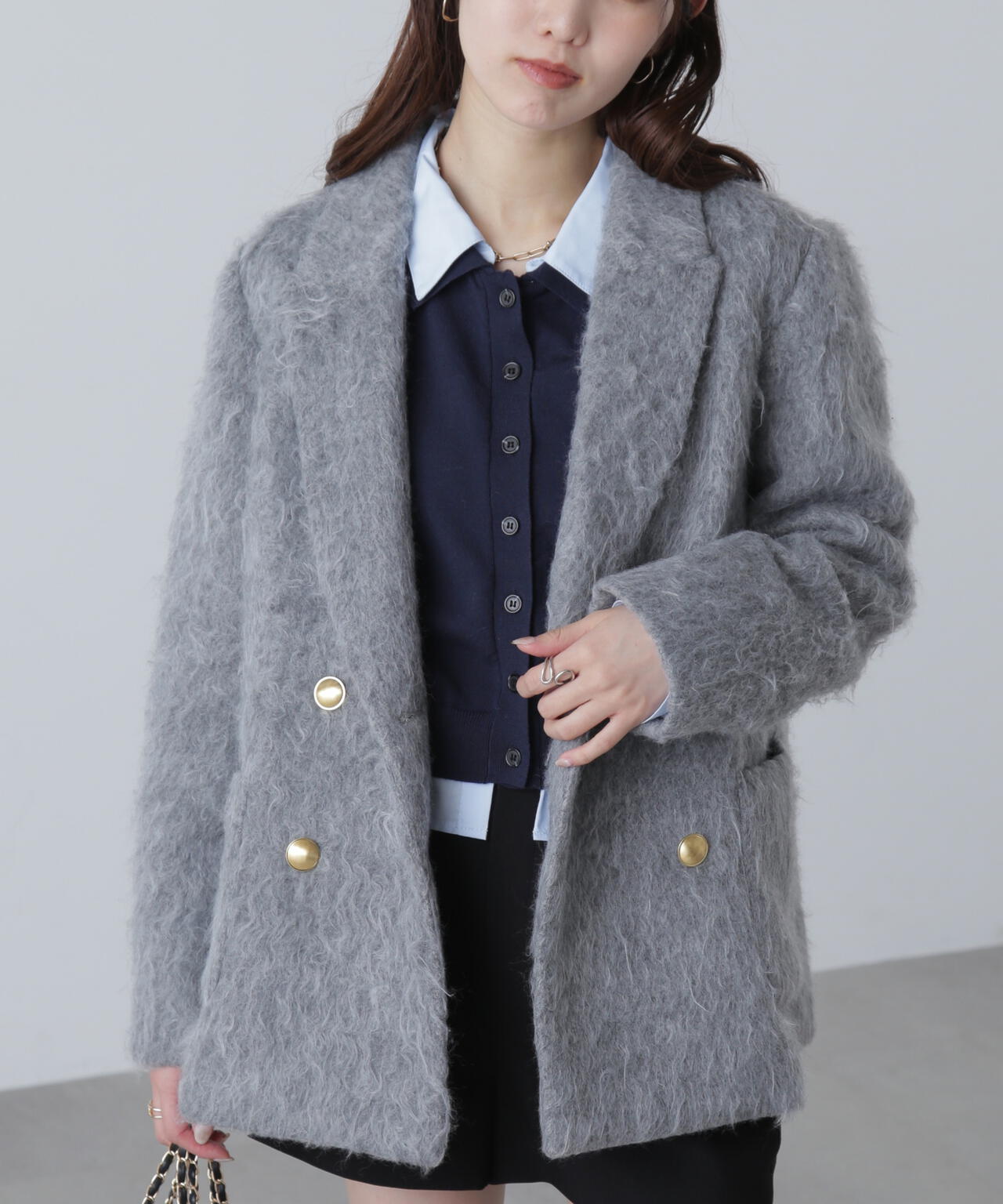 【MFM】シャギーダブルジャケット