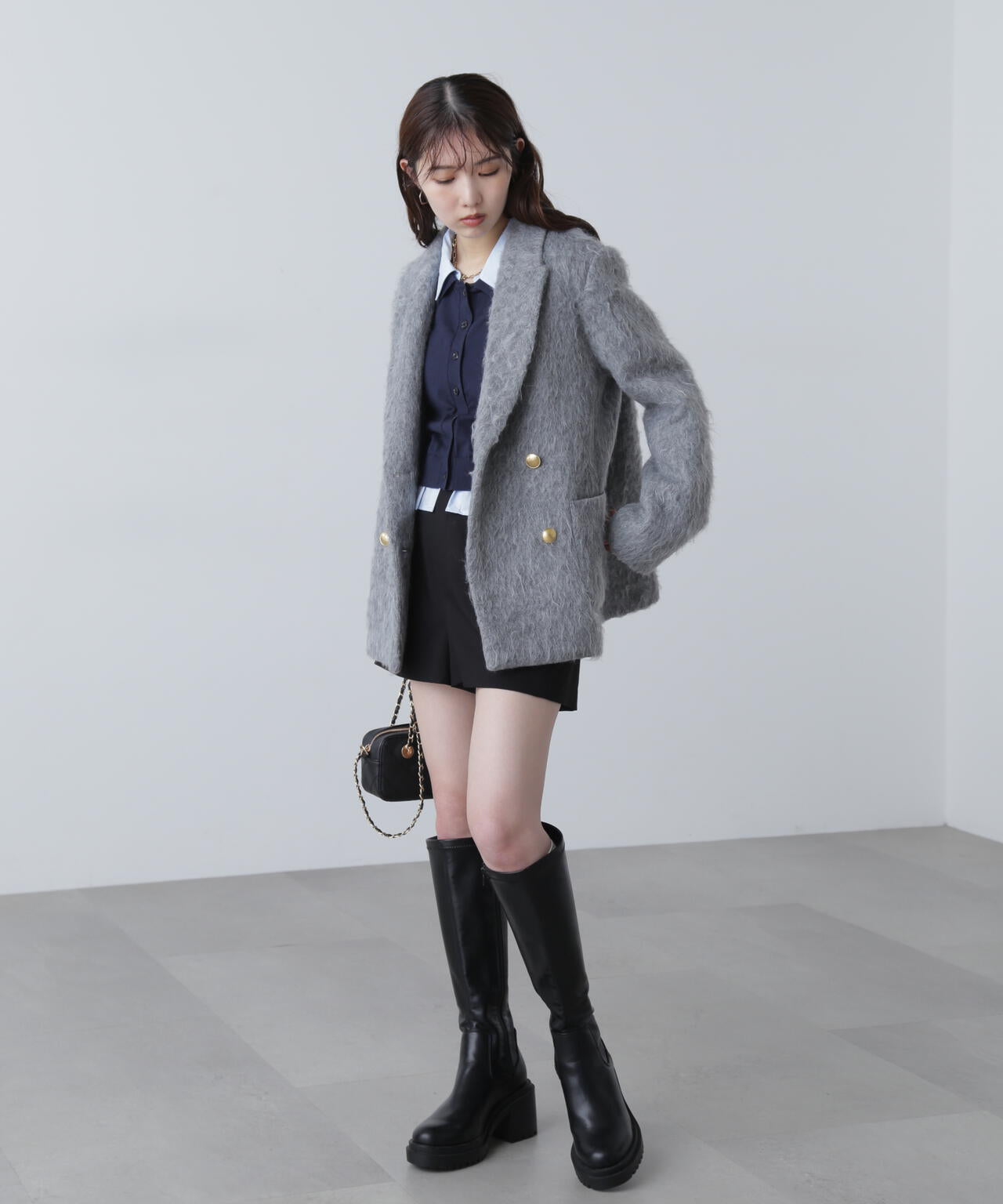 【MFM】シャギーダブルジャケット