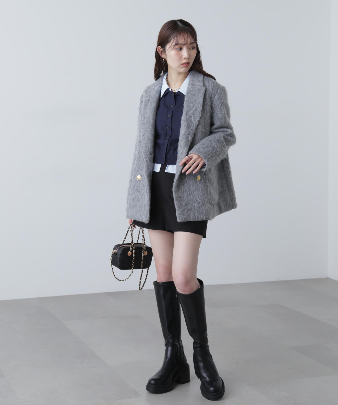 【MFM】シャギーダブルジャケット