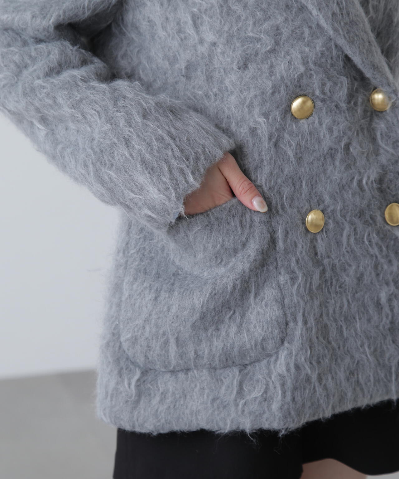 【MFM】シャギーダブルジャケット