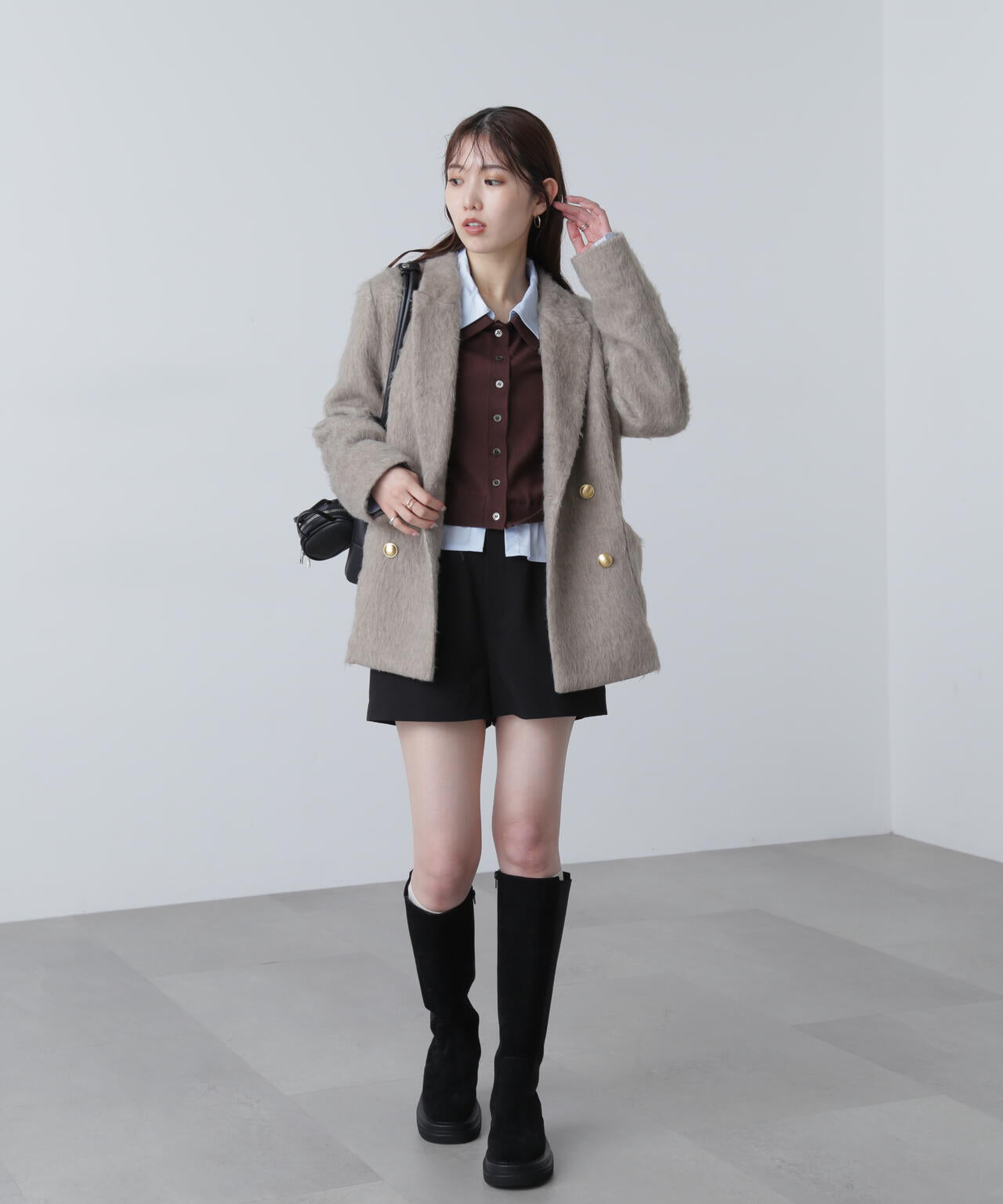 【MFM】シャギーダブルジャケット