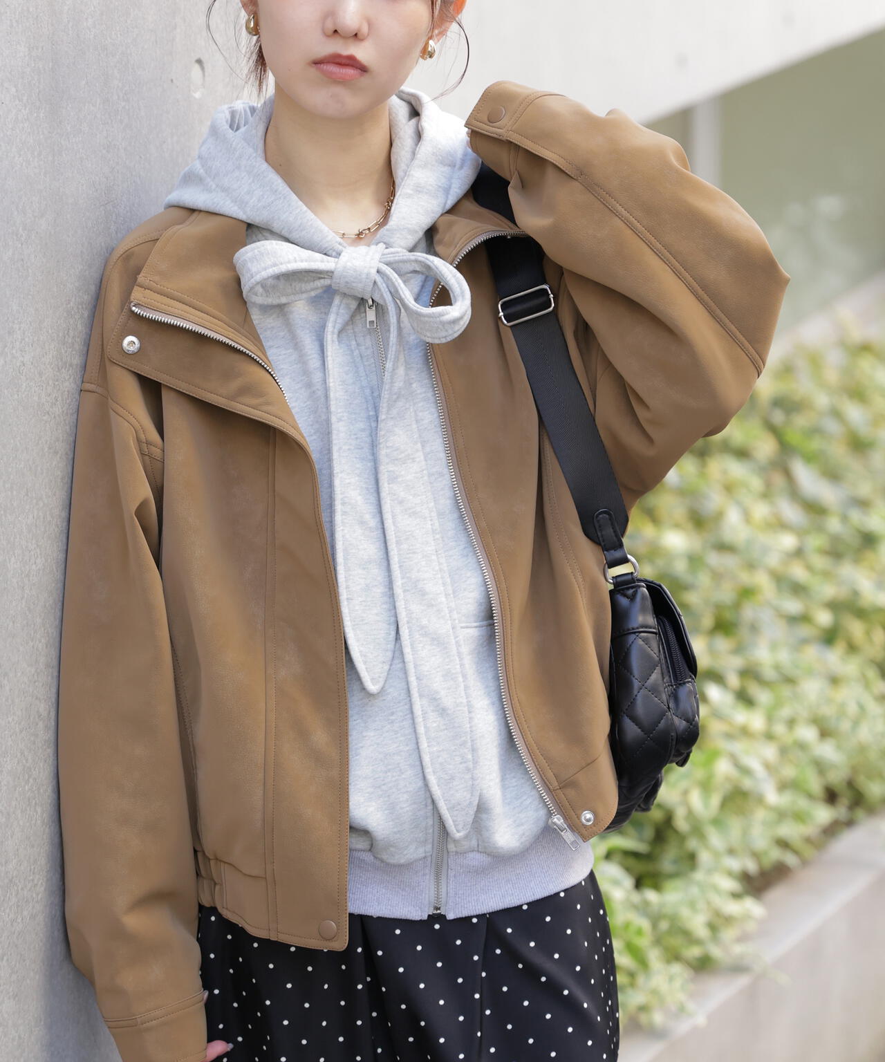 スタンド合皮ブルゾン | FREE'S MART（フリーズマート） ｜【公式