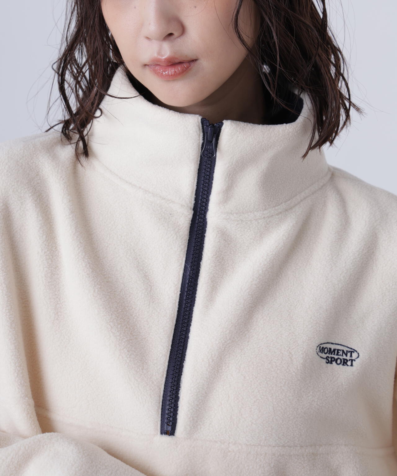 【すずさん専用】未使用ETRE TOKYO エコフリースハーフジッププルオーバー ETRE TOKYO - ドロストヘムエコフリースハーフジッププル