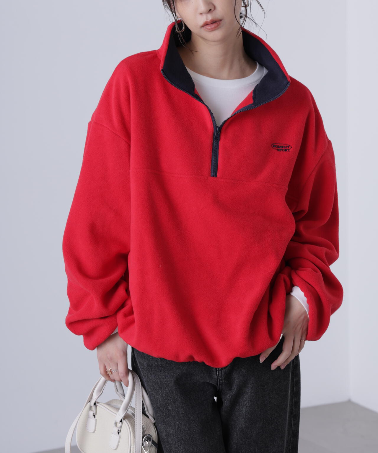 【美品】 プリーツプリーズ プリーツ ハーフジップ スウェット 黒 4 XL フリースハーフジッププルオーバー | FREE'S MART（フリーズマート