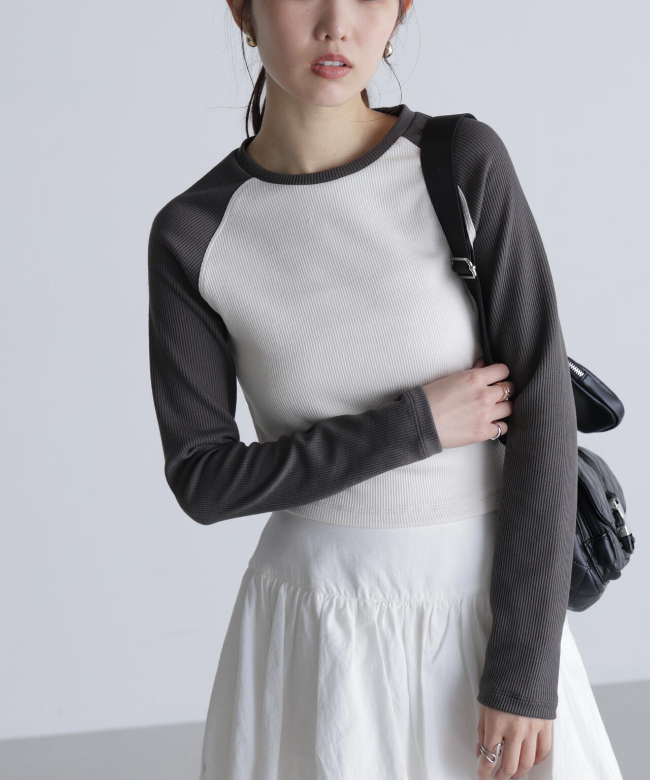 ラグラン長袖カットソー