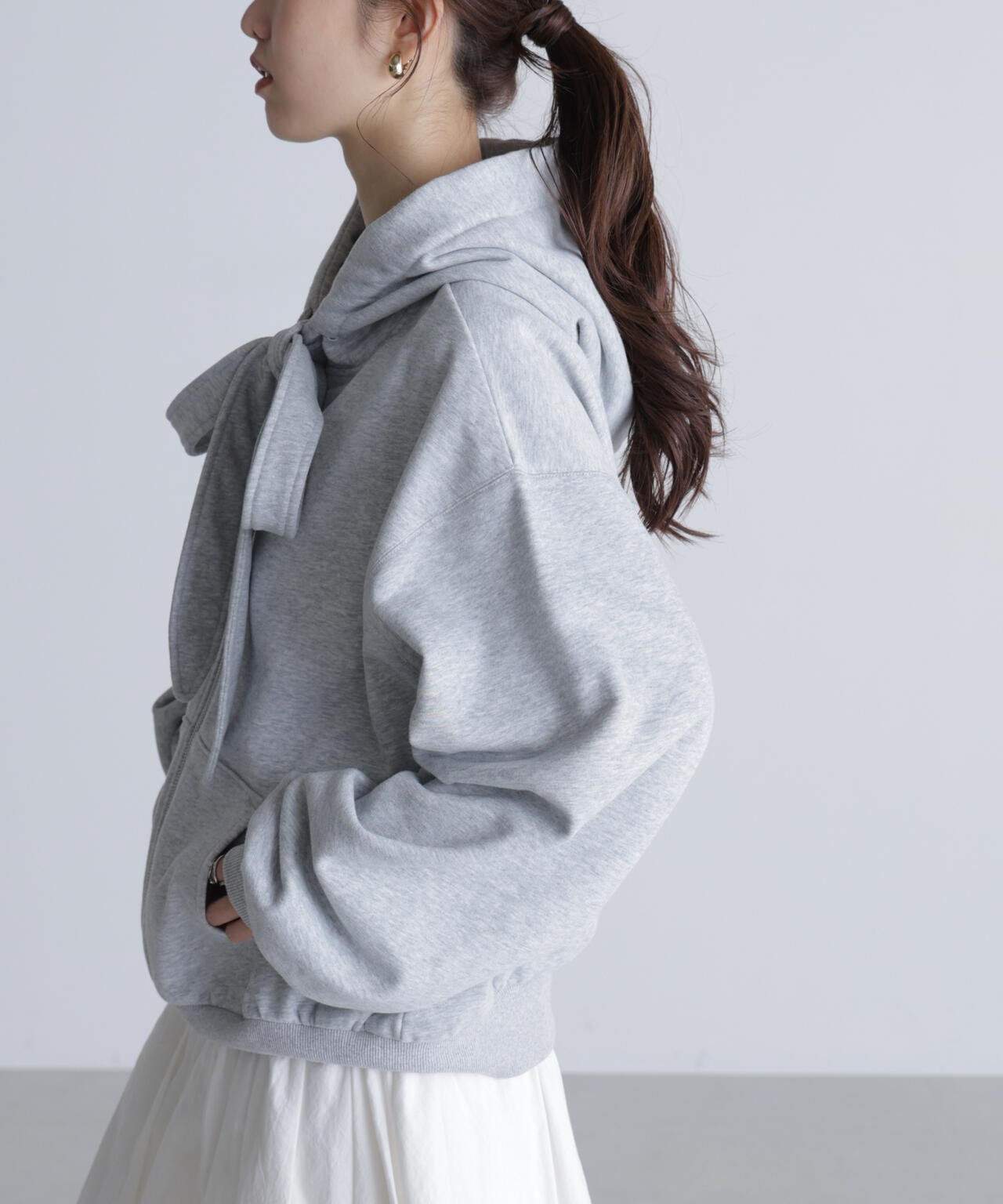 起毛ビッグリボンジップパーカー | FREE'S MART（フリーズマート