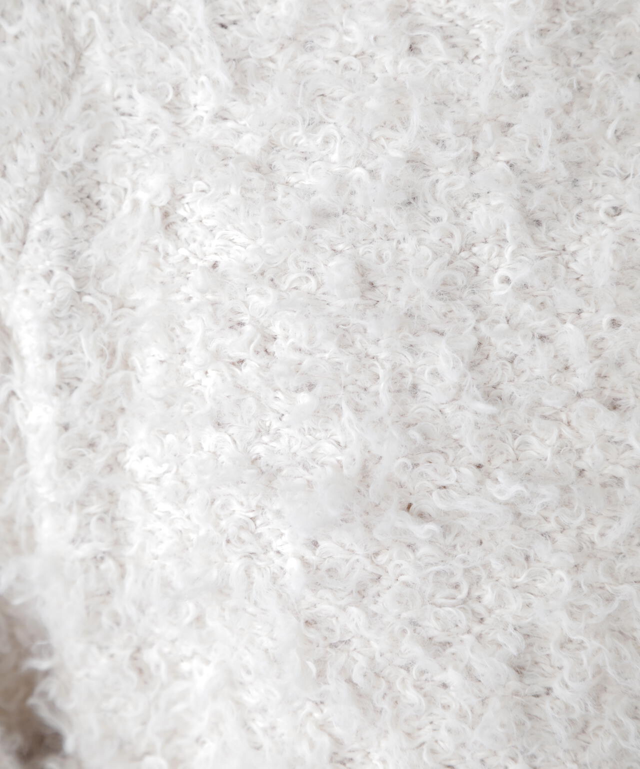 プードルボアショート丈ニットソー