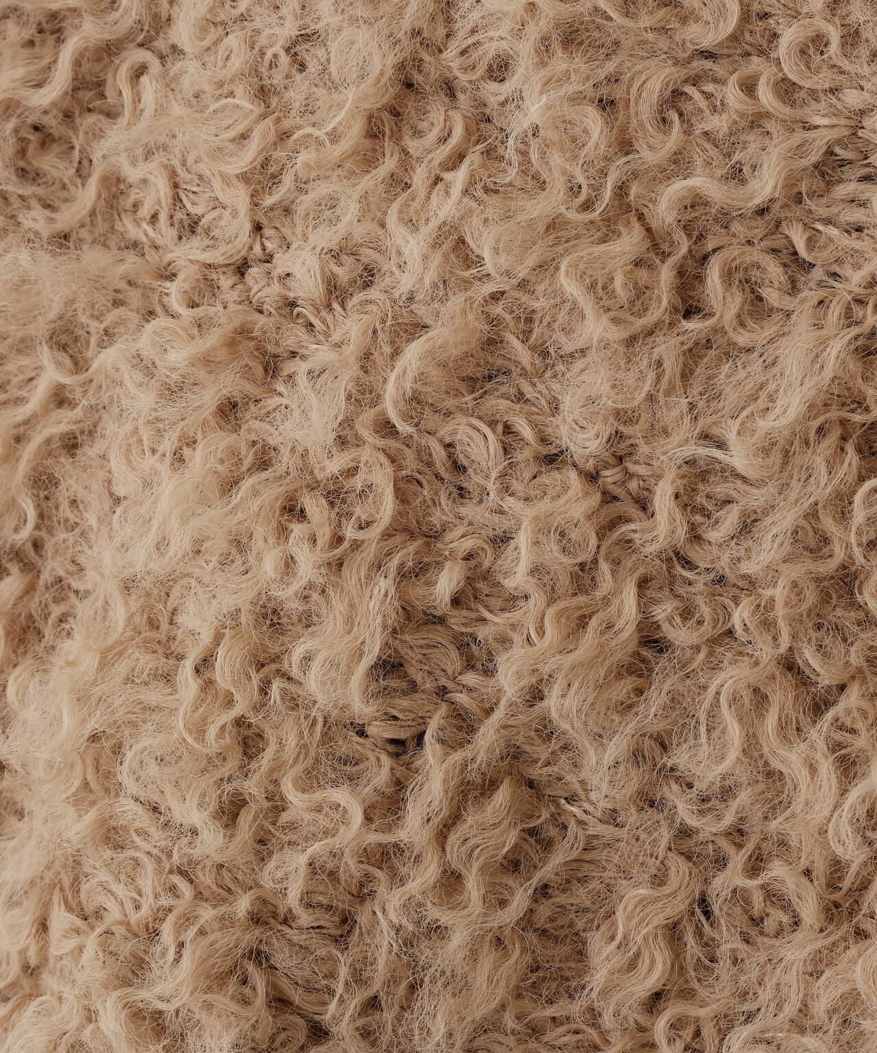 プードルボアショート丈ニットソー