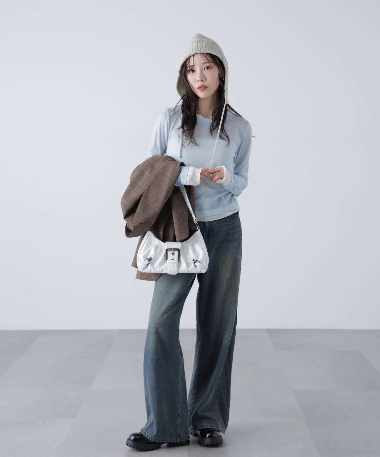 【追加生産予約】シアーテレコレイヤード風カットソー