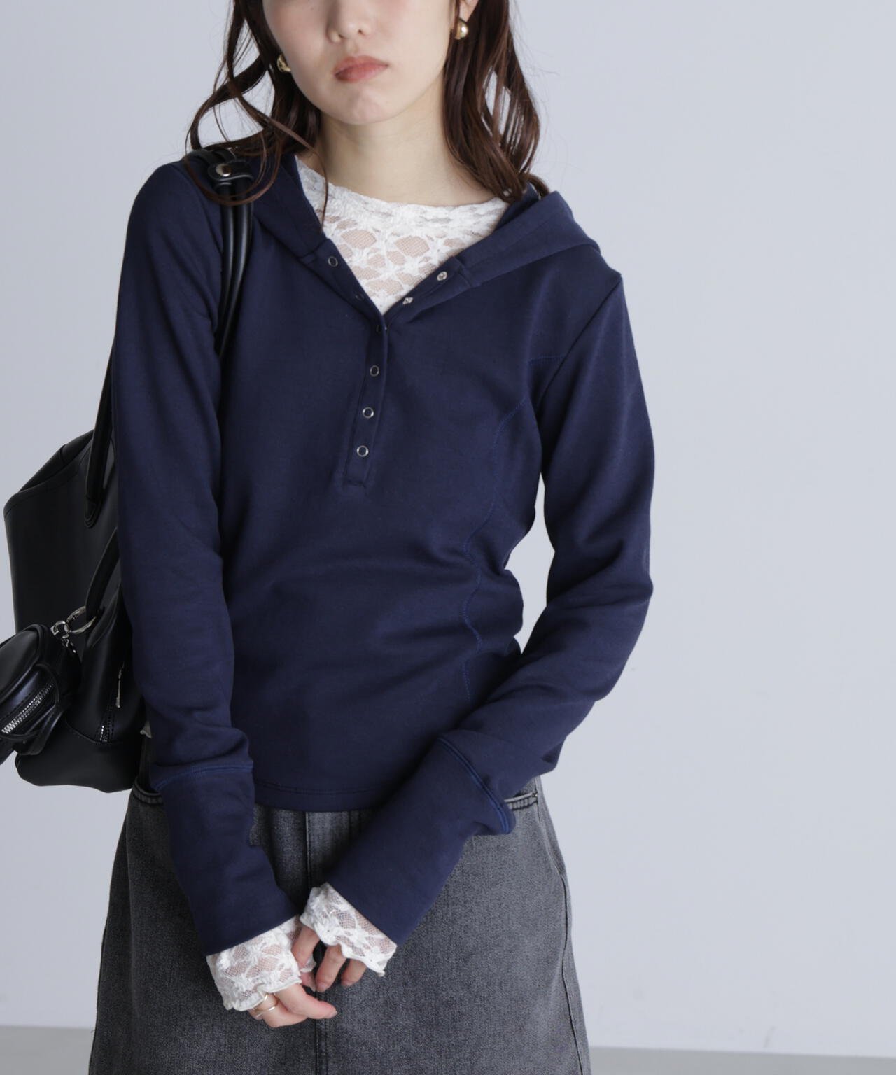 スキッパーカットソーフーディー