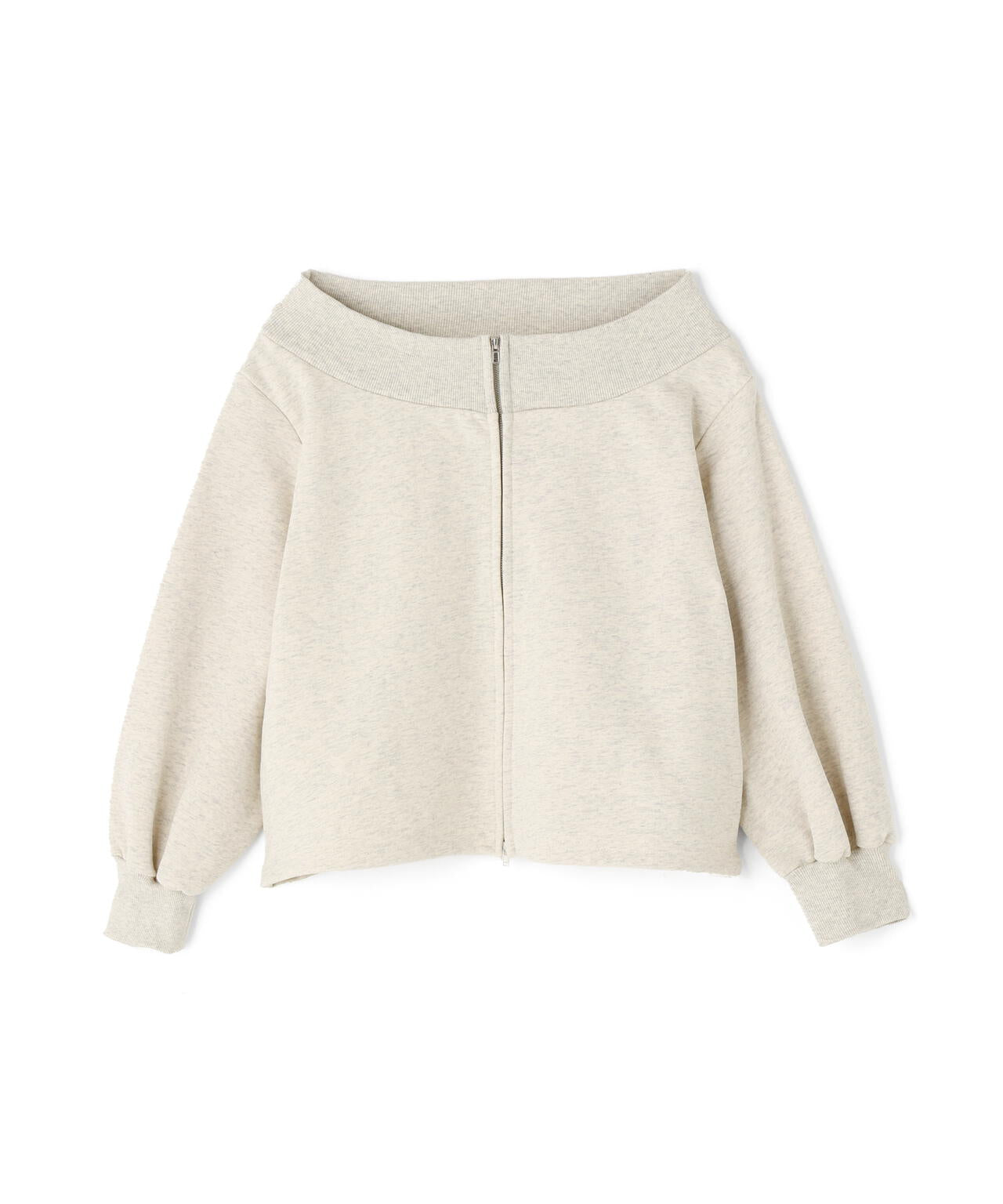 【MFM】袖バルーンオフショルZIPカットソー