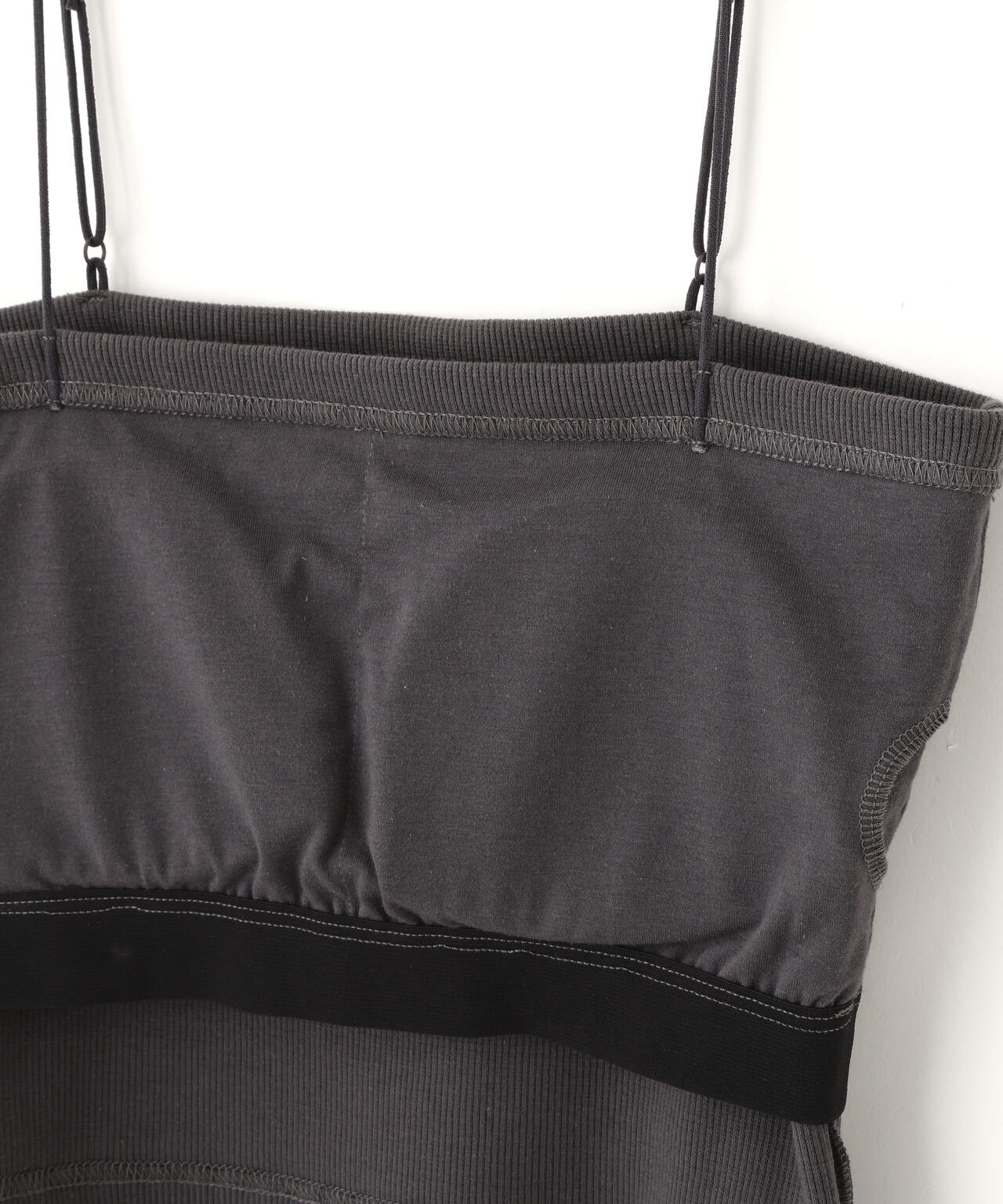 [接触冷感][UV加工]カップ付きショート丈キャミソール