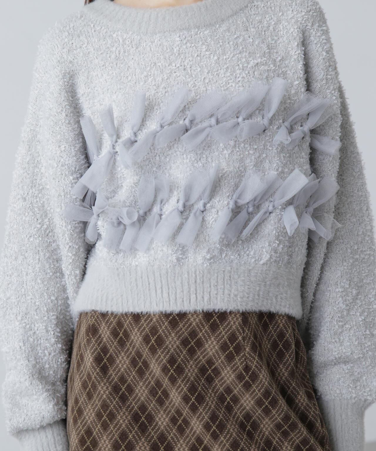 ファンシーヤーンチュールリボンニット | FREE'S MART（フリーズマート