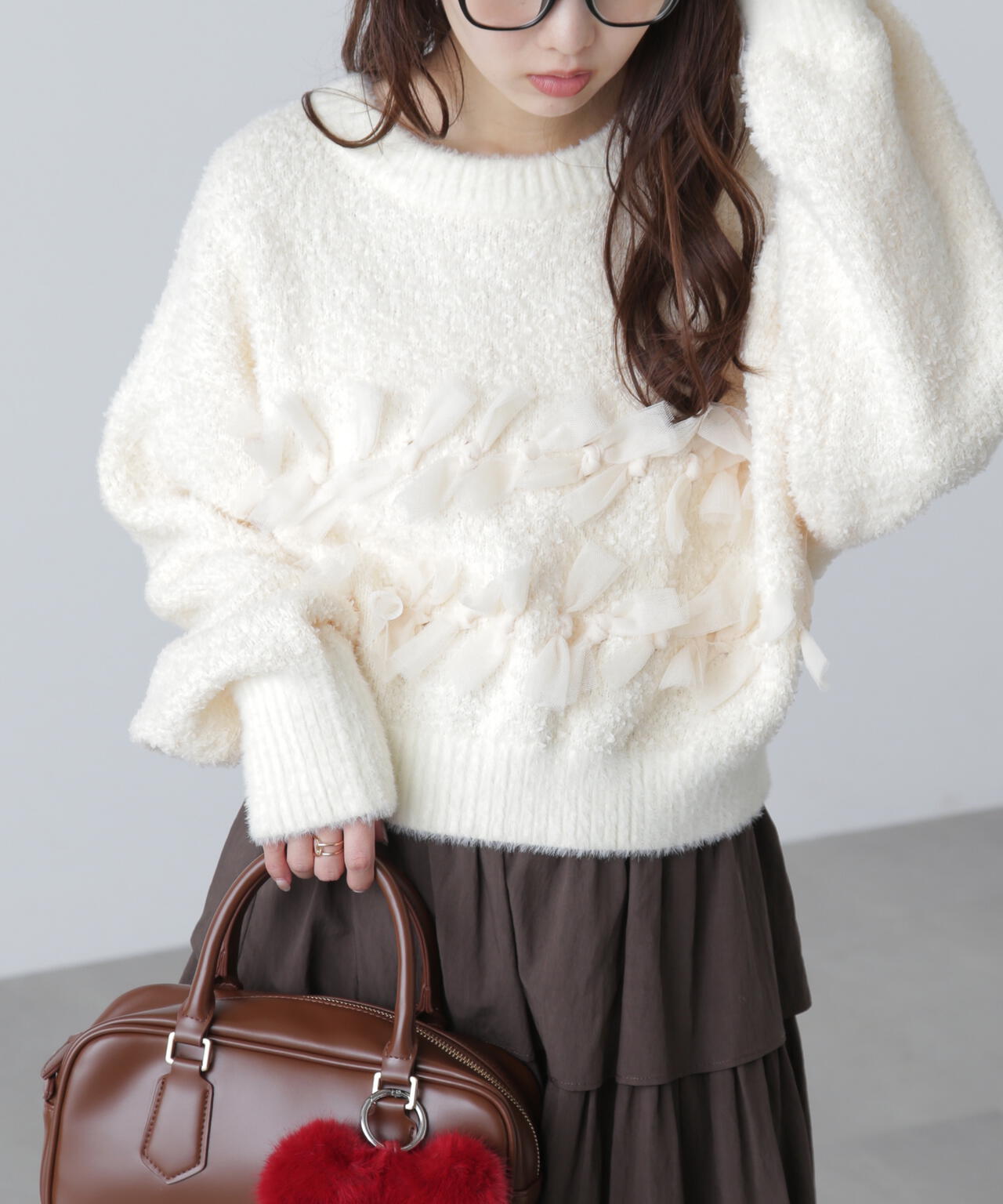 ファンシーヤーンチュールリボンニット | FREE'S MART（フリーズマート