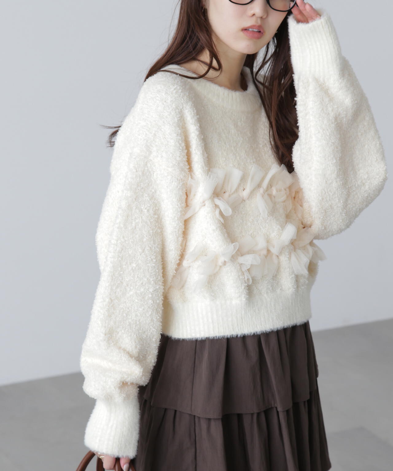 ファンシーヤーンチュールリボンニット | FREE'S MART（フリーズマート