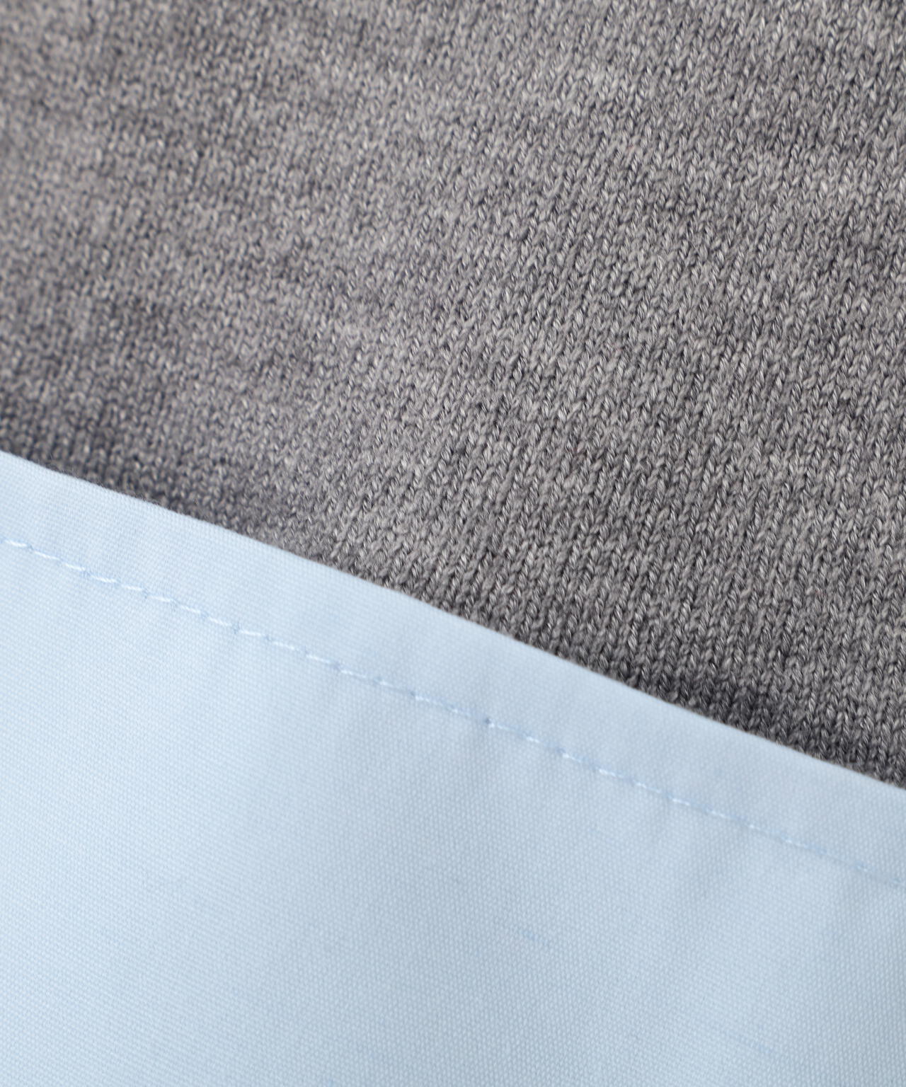 衿付きレイヤード風ポロニット