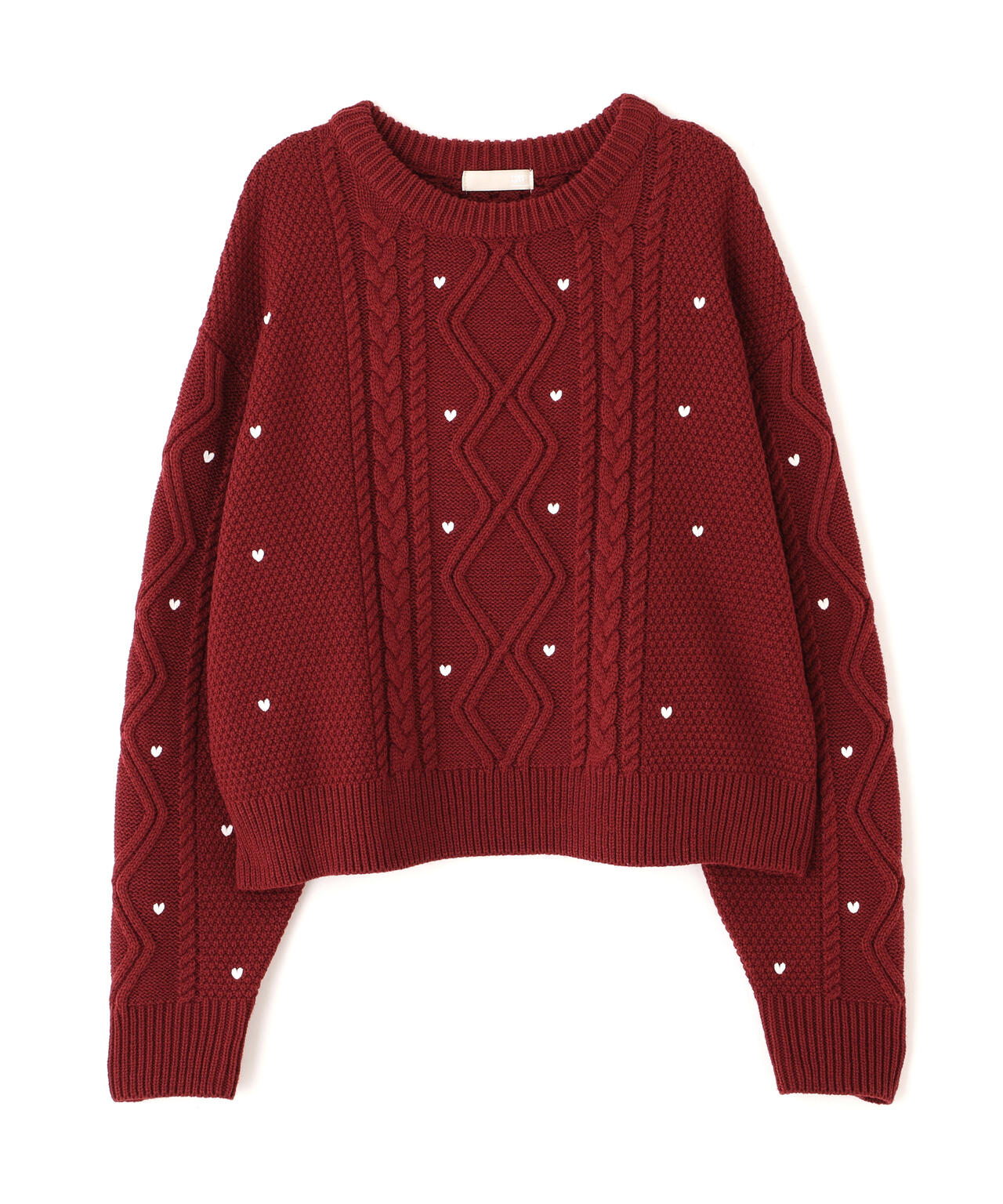 ハート刺繍ケーブルニット | FREE'S MART（フリーズマート） ｜【公式