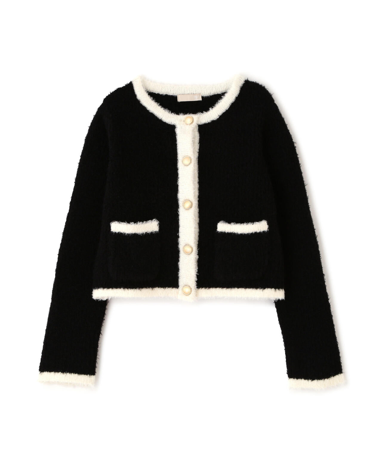 ルルウィルビー 配色 カーディガン 金ボタン バイカラー 大人 モード LOULOU WILLOUGHBY（ルルウィルビー） カーディガン 「LOULOU