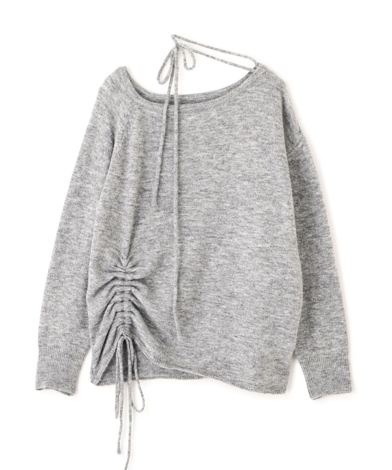 ワンショルルーズニット