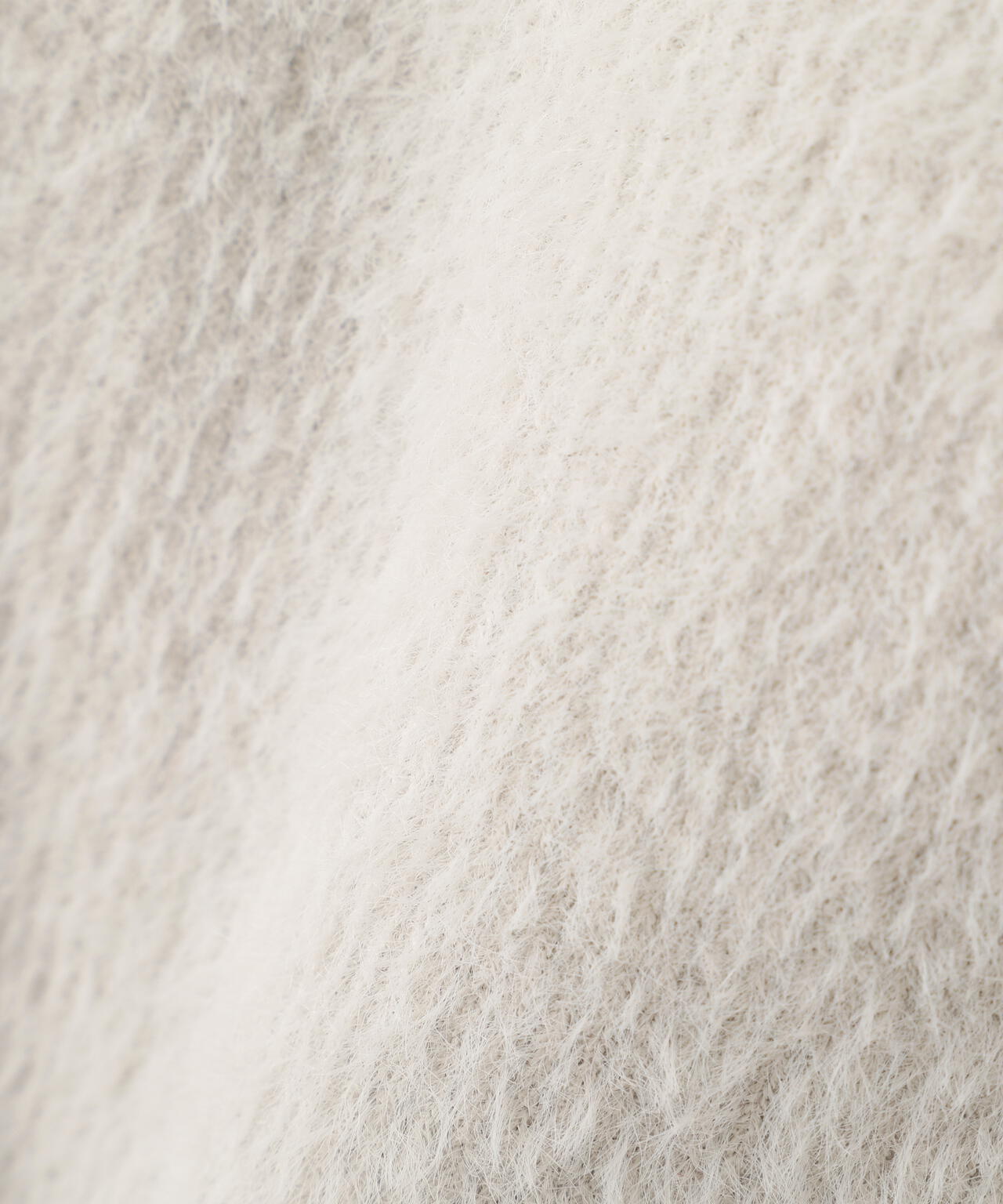 【MFM】シャギーオフショルドレープネックニット