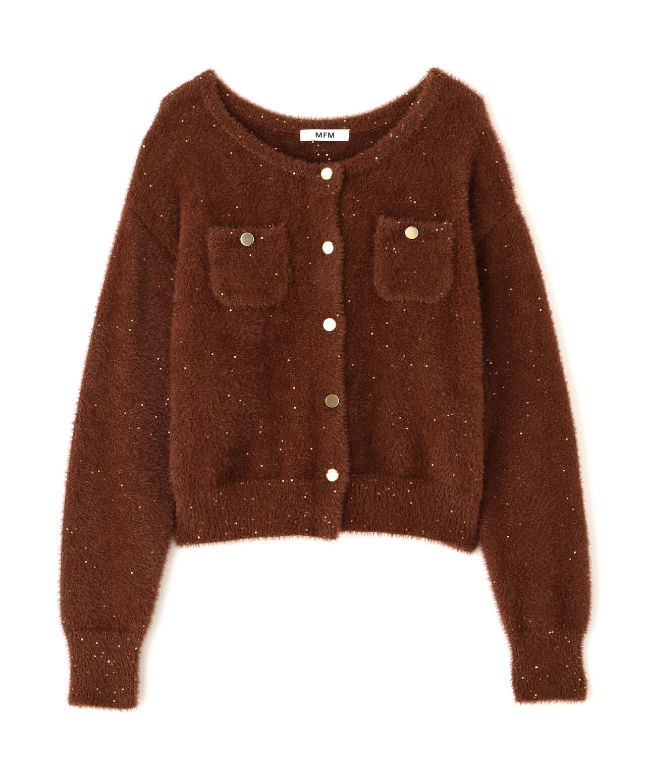 美品✨フォクシー カシミヤ100% カーディガン スパンコール ブラウン 38 美品 フォクシー カシミヤ100% カーディガン スパンコール ブラウン 38