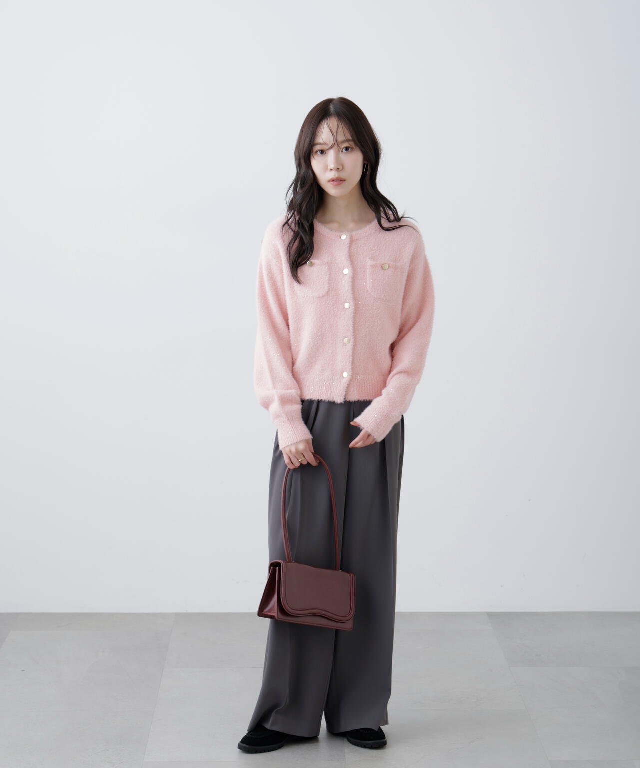 MFM】金ボタンへアリースパンコールニットカーディガン | FREE'S MART