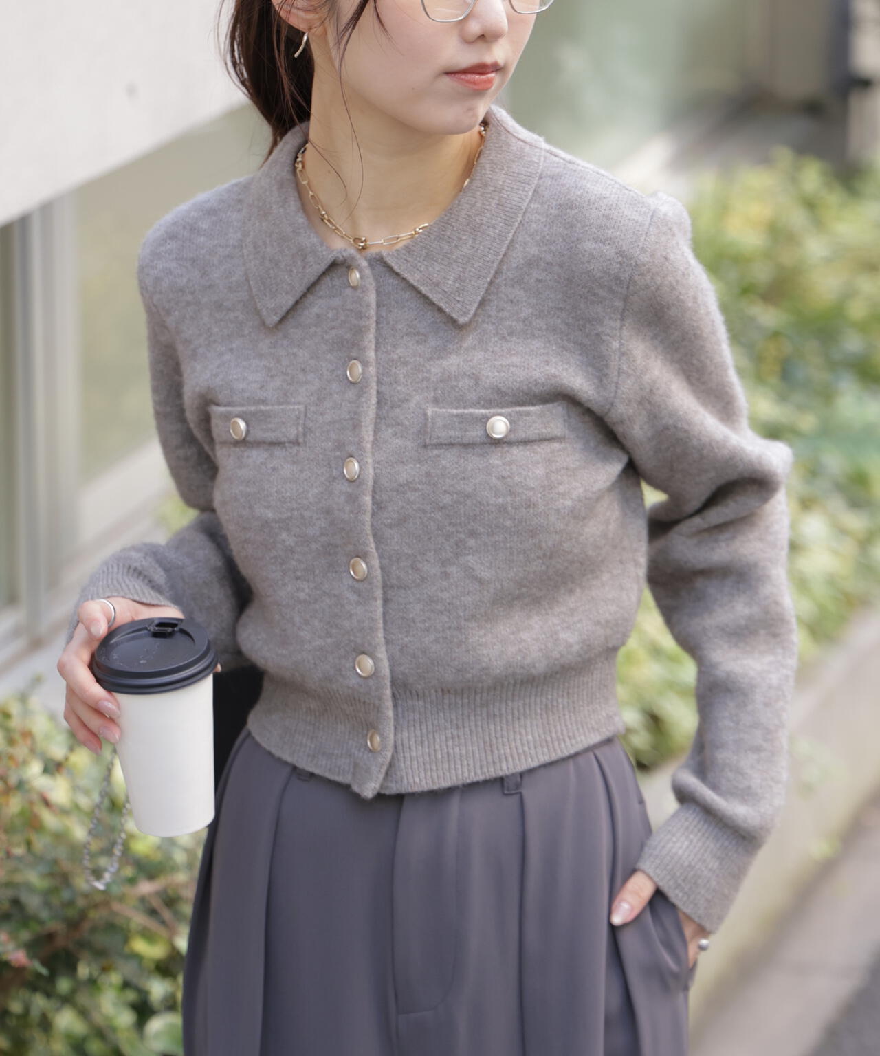 金ボタン前あきポロニット | FREE'S MART（フリーズマート） ｜【公式