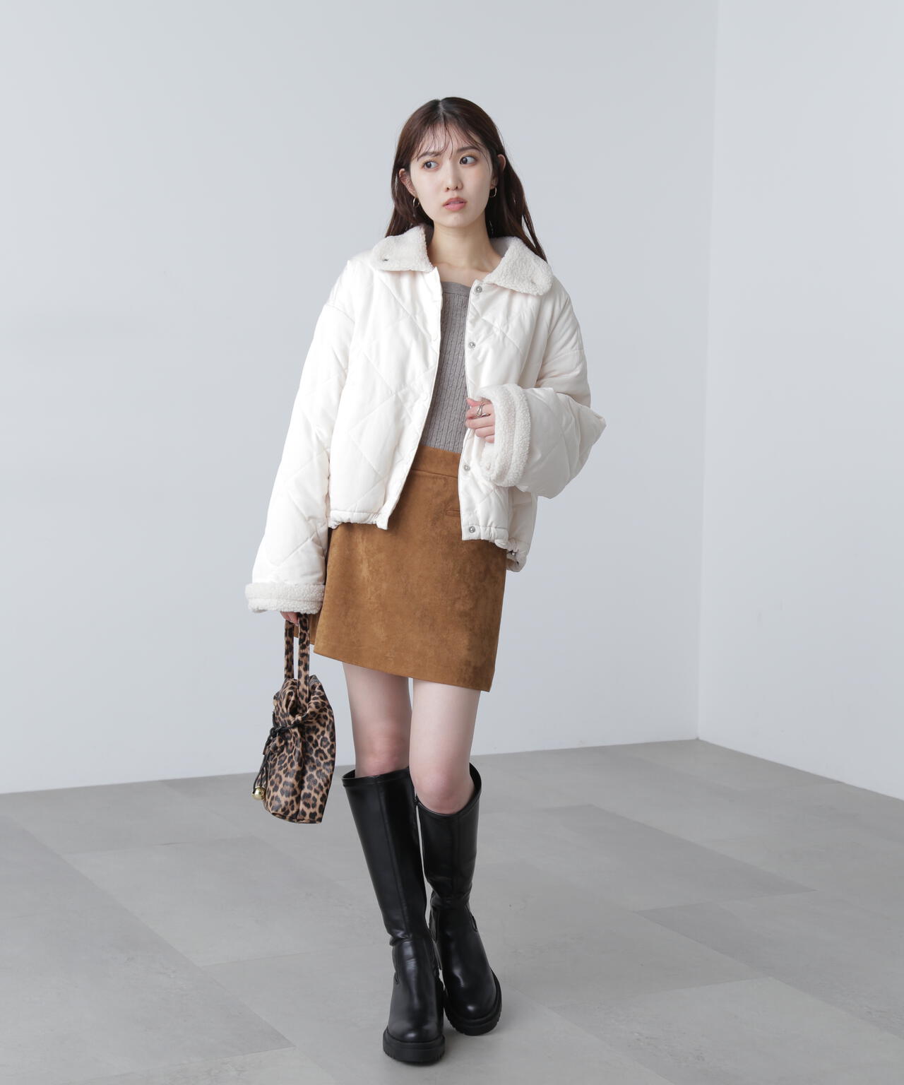 MACHATT マチャットアイボリー ケーブルニットセーター MONO-MART LADY'S（モノマートレディース）の「ケーブルアランニット