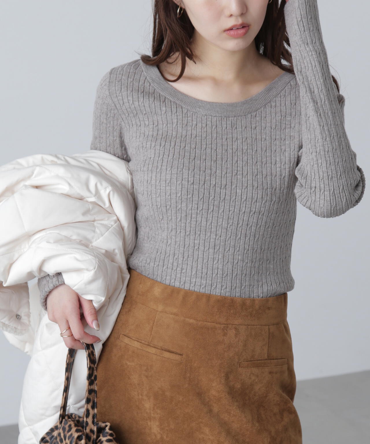 洗える〉マシンウォッシャブルケーブルニット | FREE'S MART（フリーズ