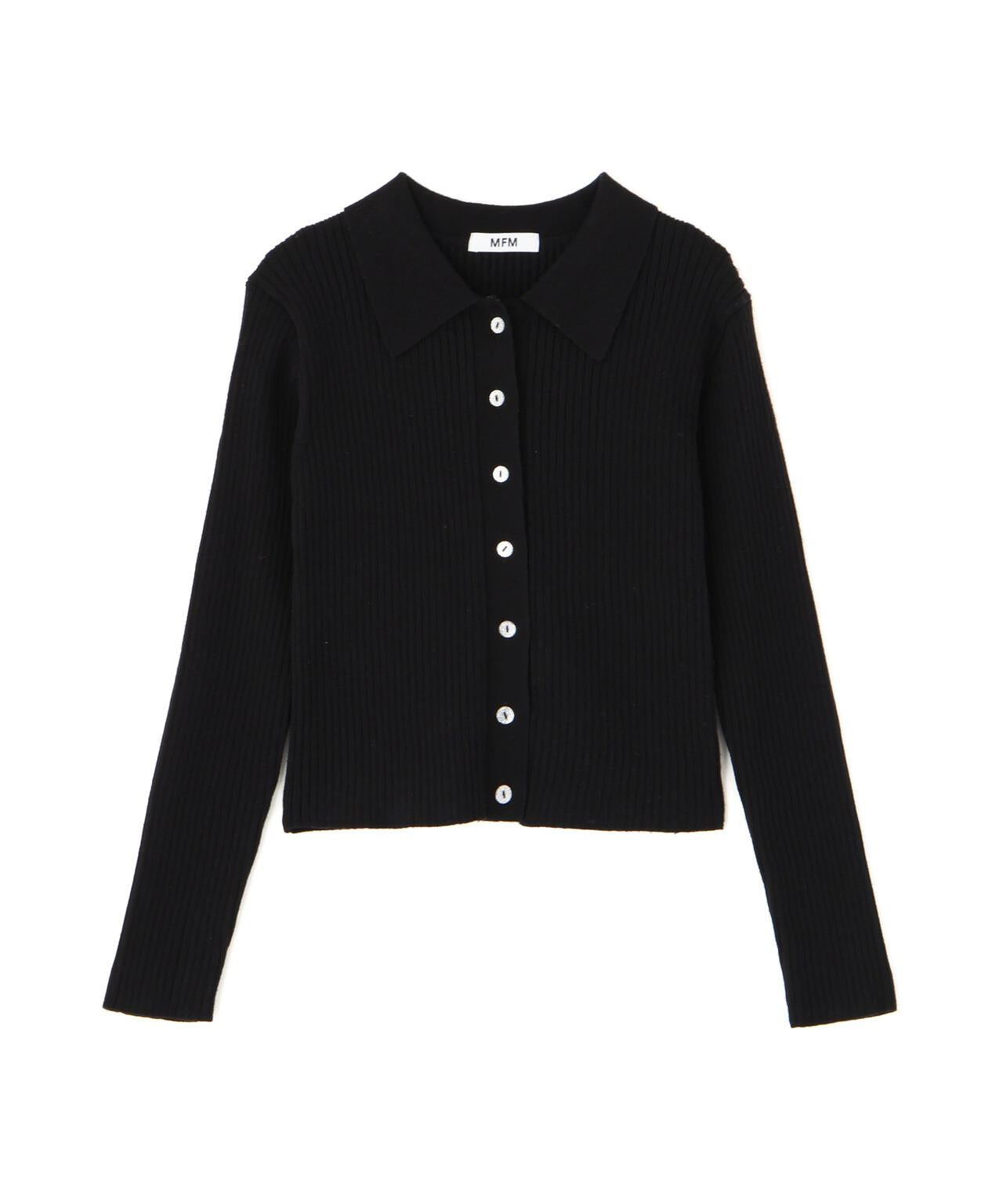 〈ＭＦＭ〉きらきらボタン襟ニット