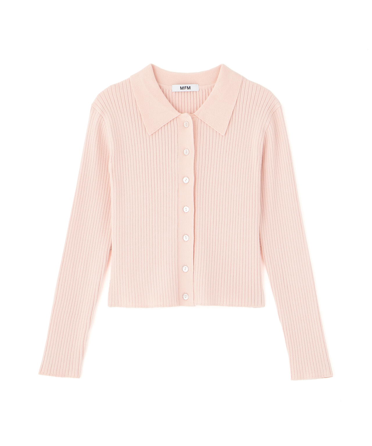 〈ＭＦＭ〉きらきらボタン襟ニット