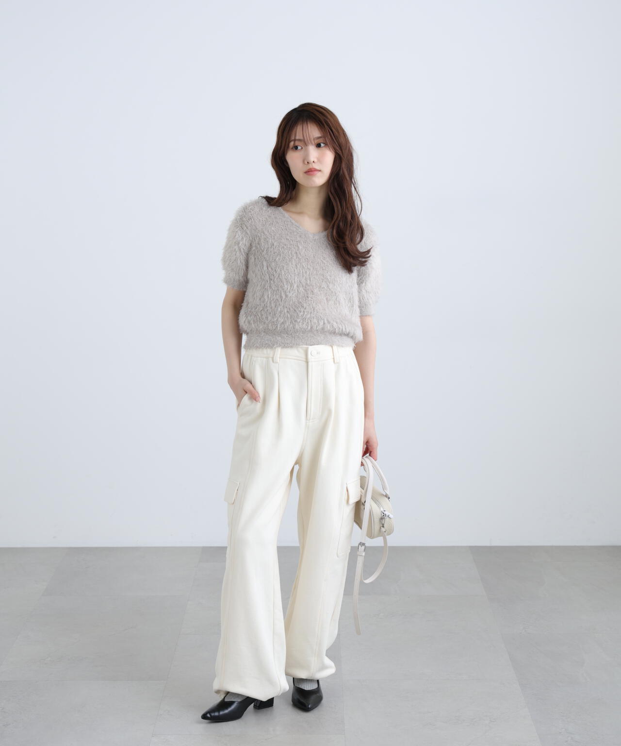 6/12 10:00～6/15 Special Coupon 対象商品】前後2wayシャギー半袖