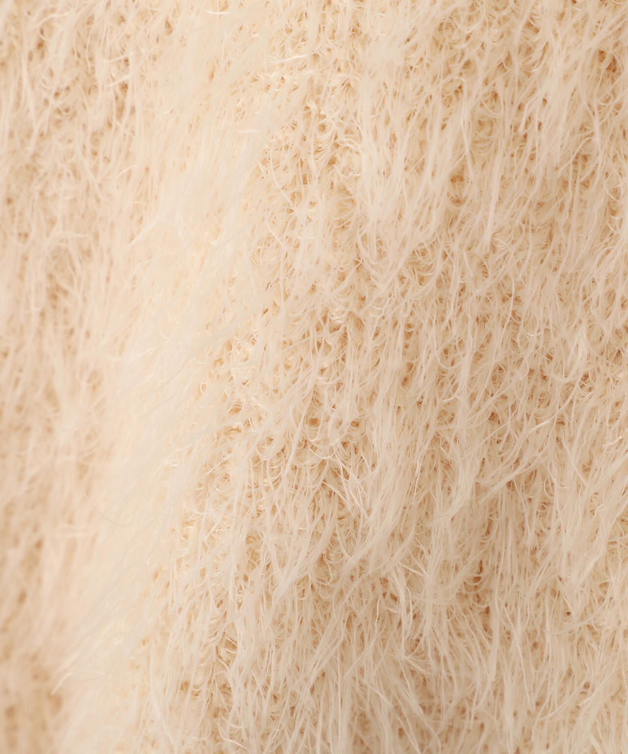 前後2wayシャギー半袖ニット