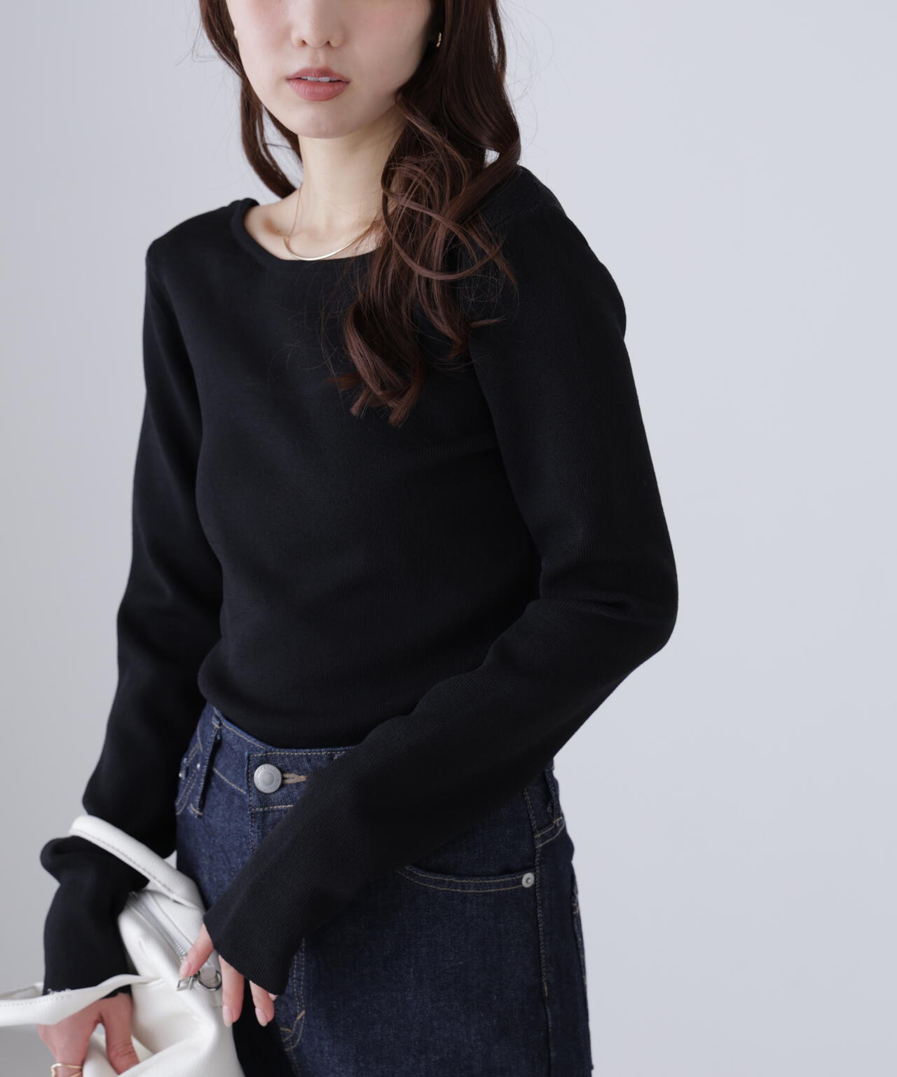 黒セーター ブリーフィング ま*じ様 BRIEFING（ブリーフィング）の「MENS KNIT（ニット NECK CREW WR メンズウェア