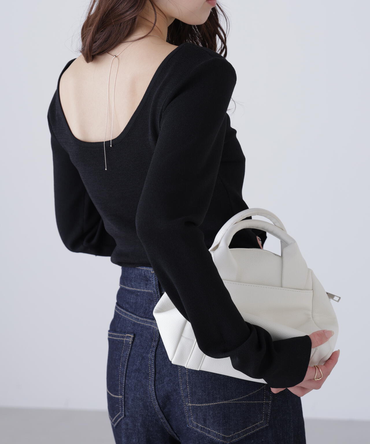 【MFM】バックオープンニット