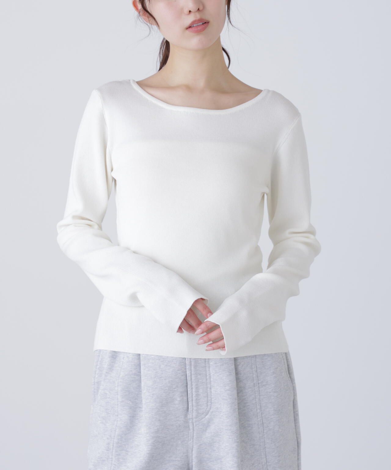 【MFM】バックオープンニット