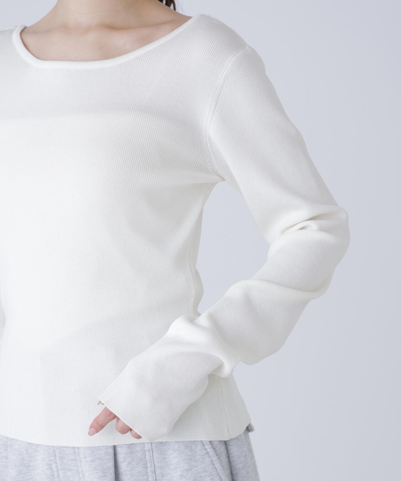 【MFM】バックオープンニット