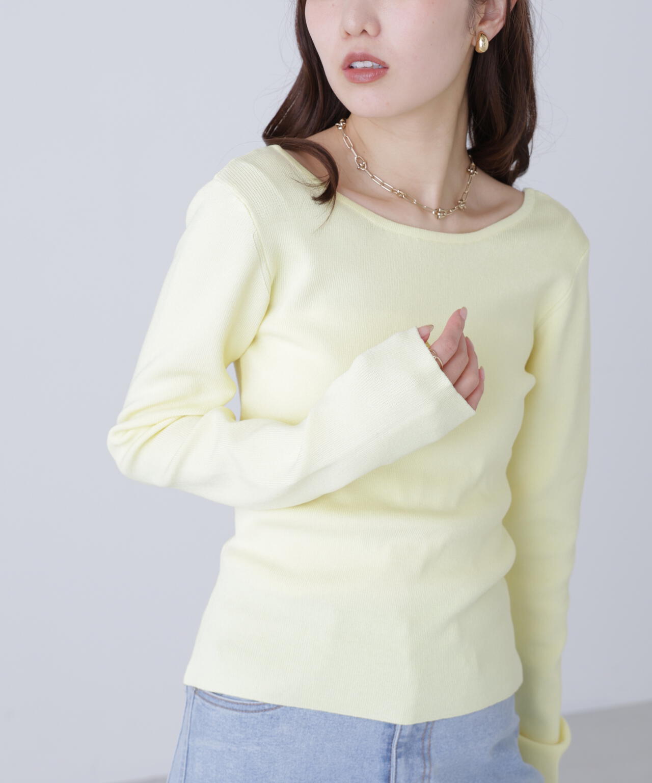 【MFM】バックオープンニット