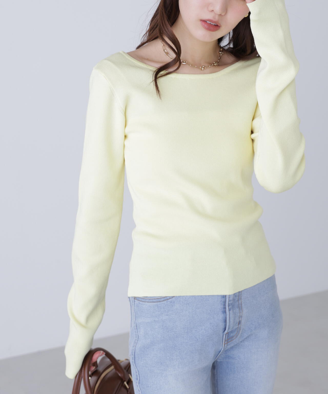 【MFM】バックオープンニット