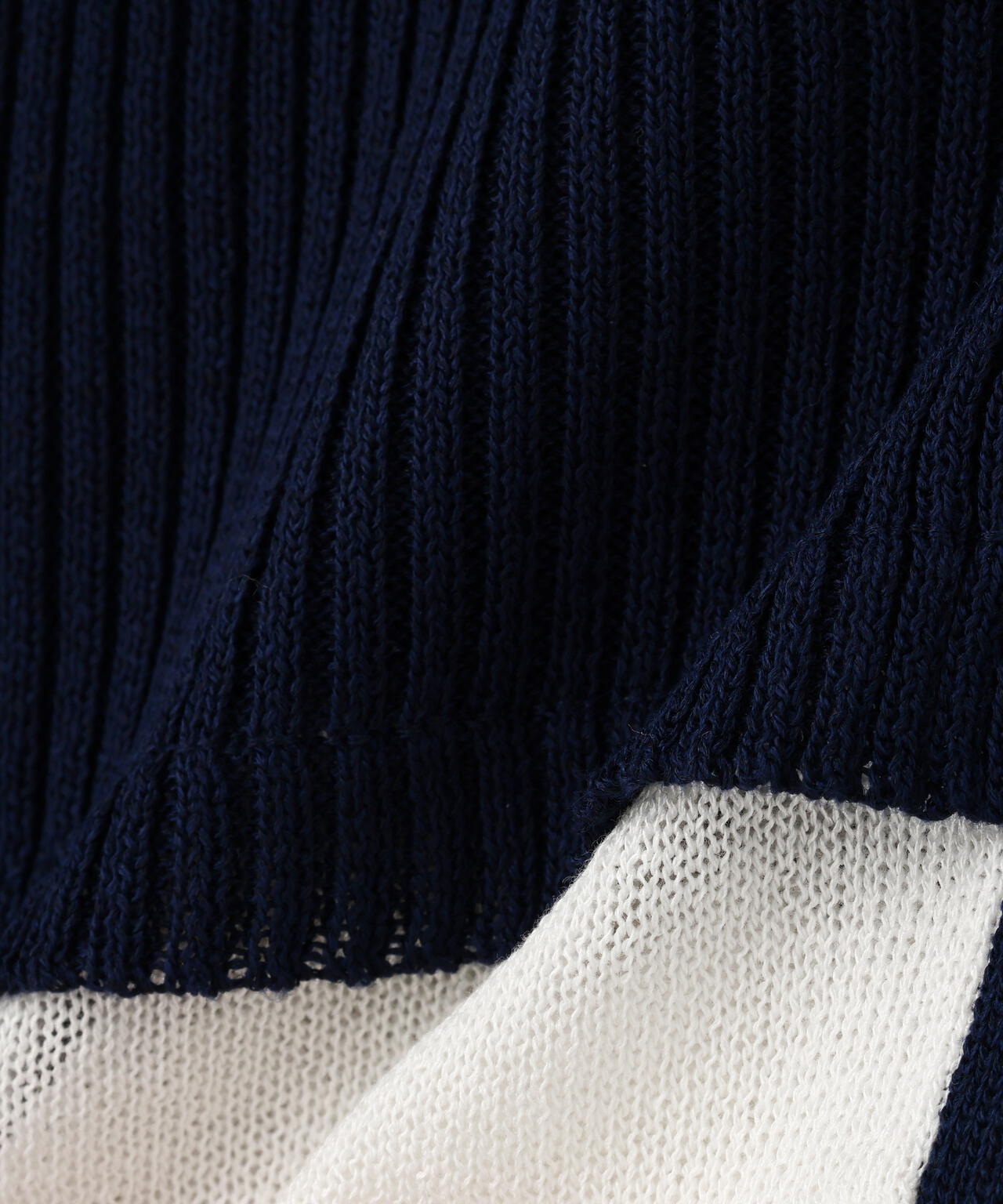 【RIO企画】レイヤー襟ポロリブニット〈MFM〉