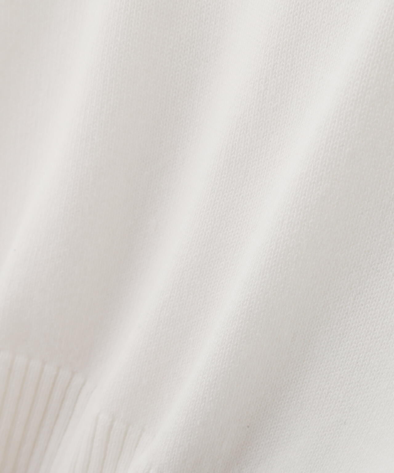 衿付きレイヤード風半袖ポロニット