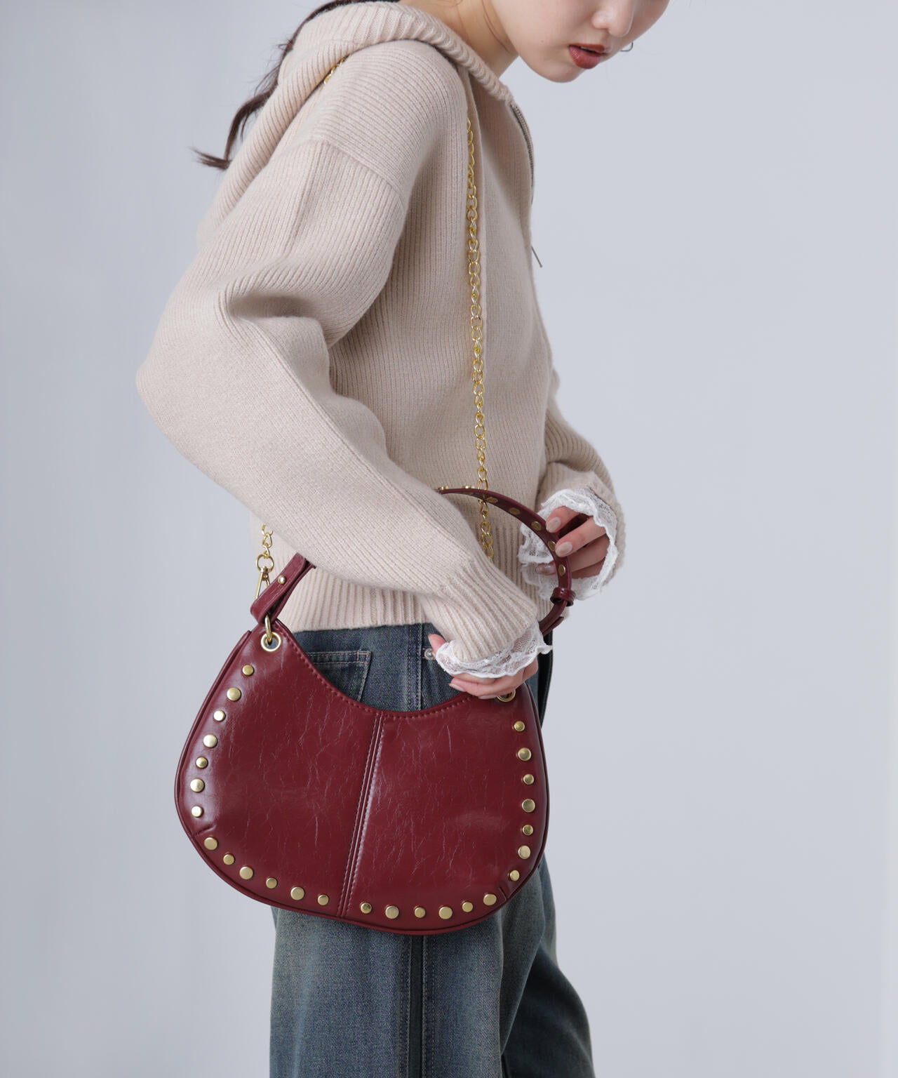 スタッズ付きショルダーバッグ | FREE'S MART（フリーズマート